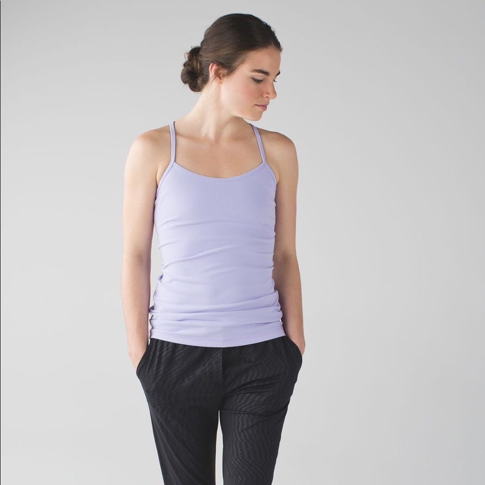 Lilac Lululemon Power Y Tank